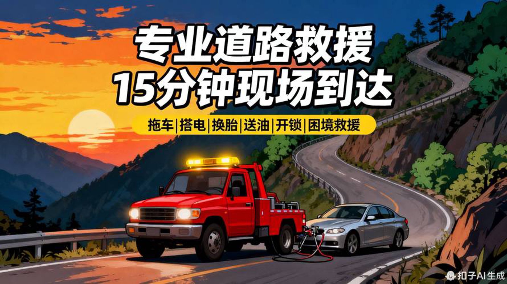 渡硬地道路救援